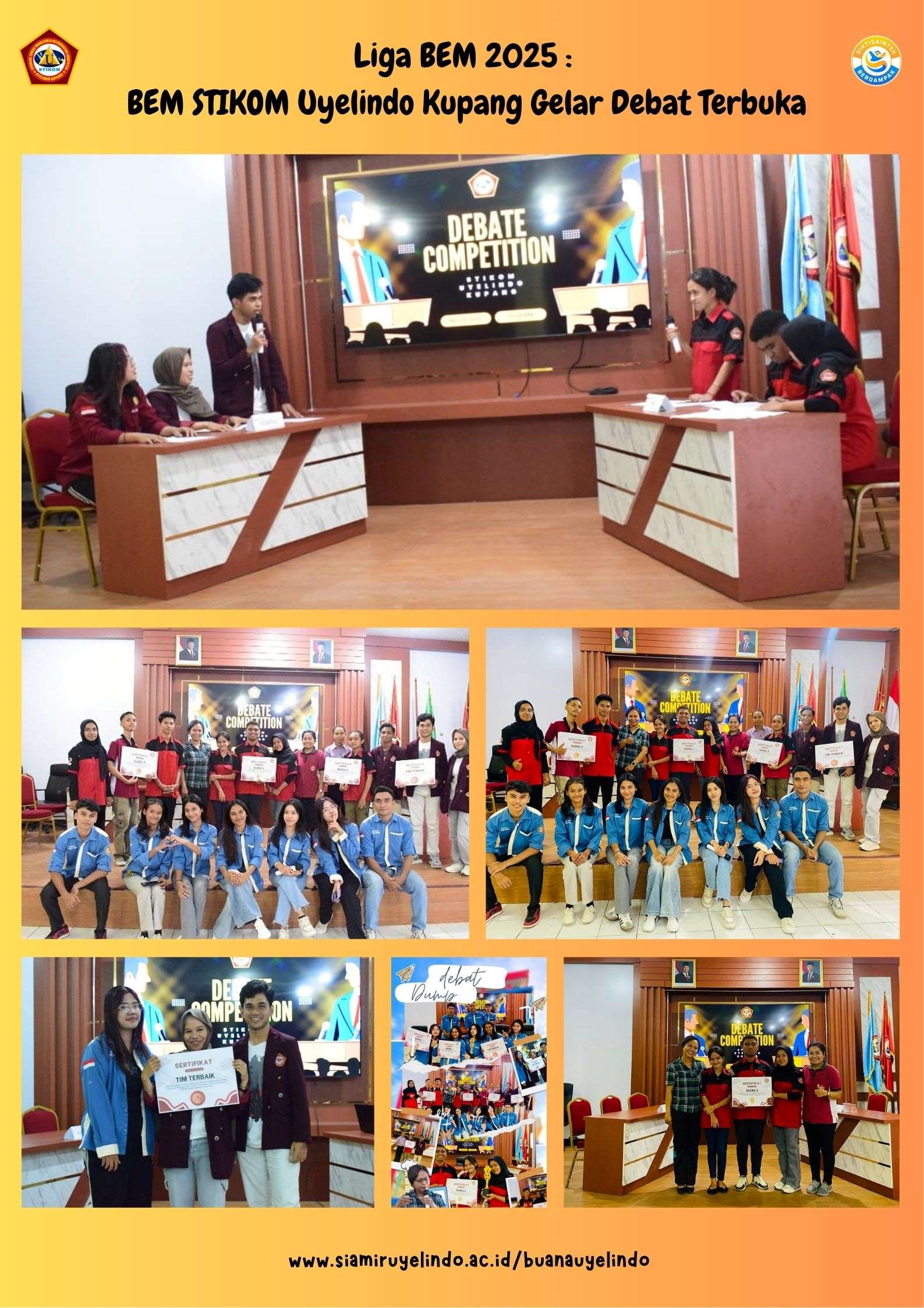 Liga BEM 2025 : BEM STIKOM Uyelindo Kupang Gelar Debat Terbuka