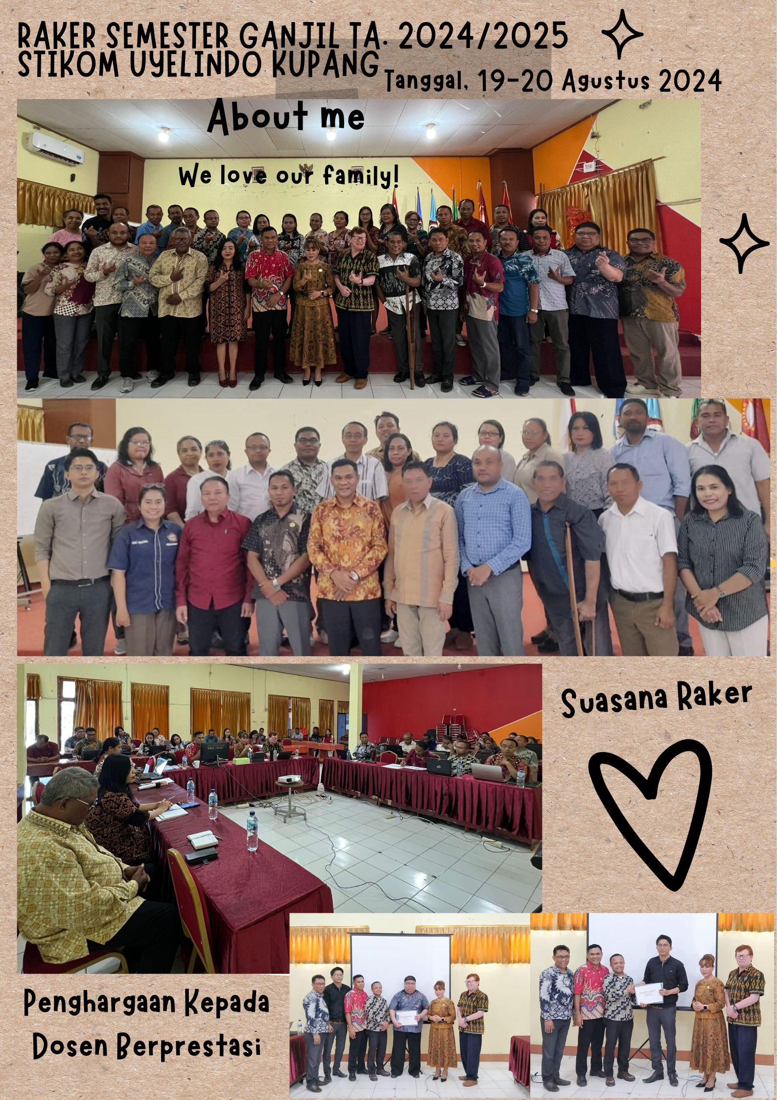 Rapat Kerja Semester Ganjil Tahun 2024/2025 STIKOM Uyelindo Kupang.