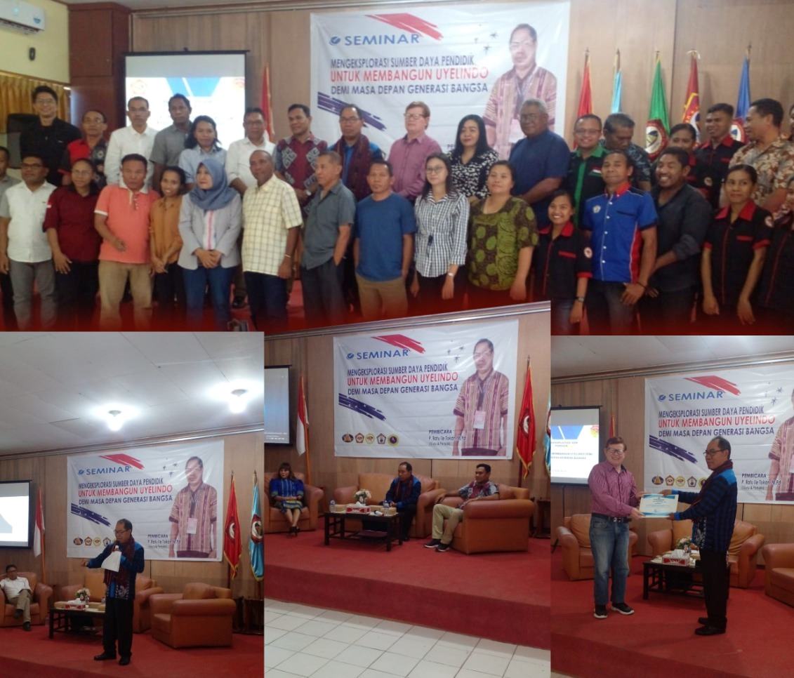 Seminar "Mengeksplorasi Sumber Daya Pendidik Untuk Membangun Uyelindo Demi Masa Depan Generasi Bangsa"