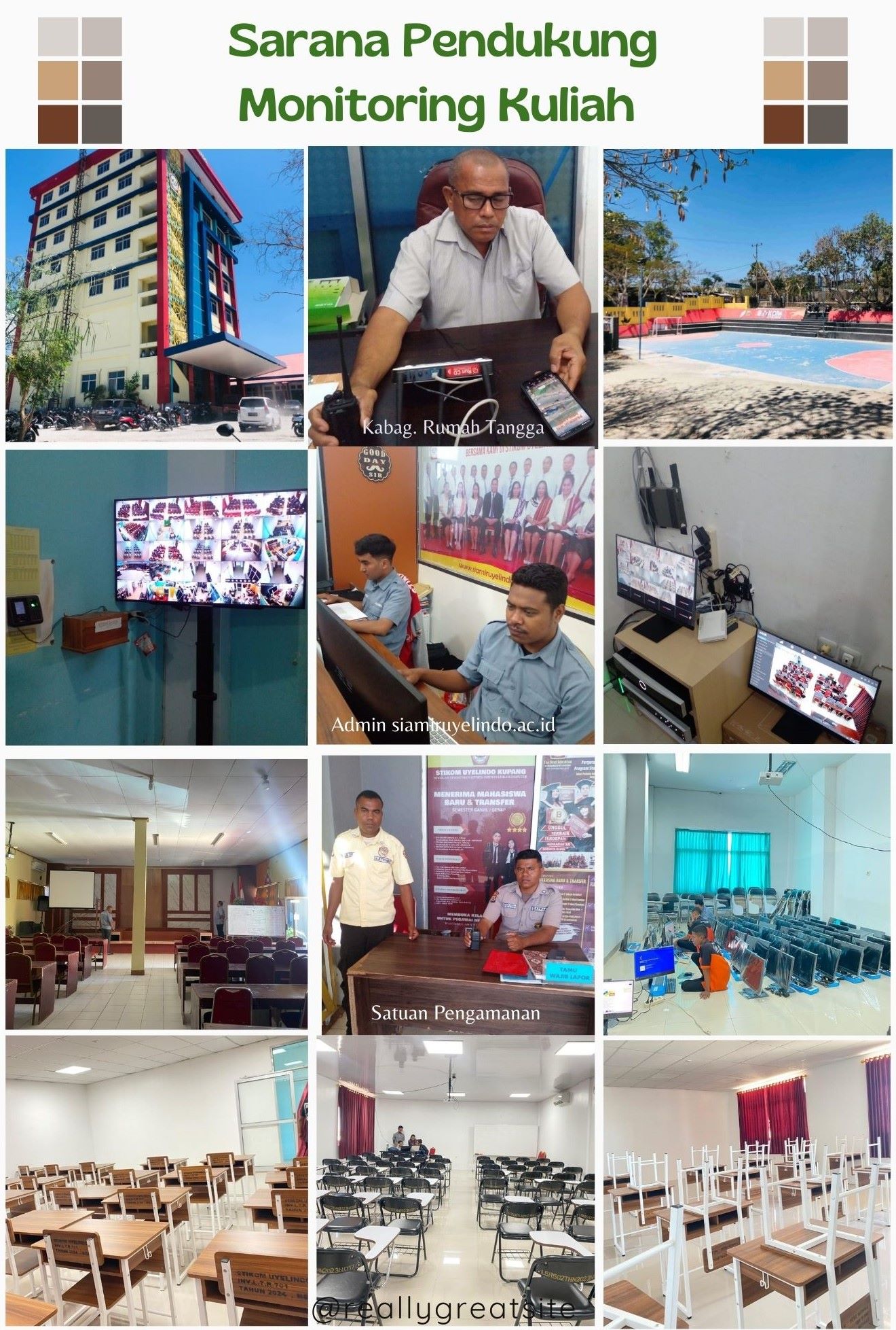 Rumah Tangga STIKOM Uyelindo Kupang Menjawab Kebutuhan Sarana Penunjang dan  Monitoring Perkuliahan Semester Ganjil TA. 2024/2025.