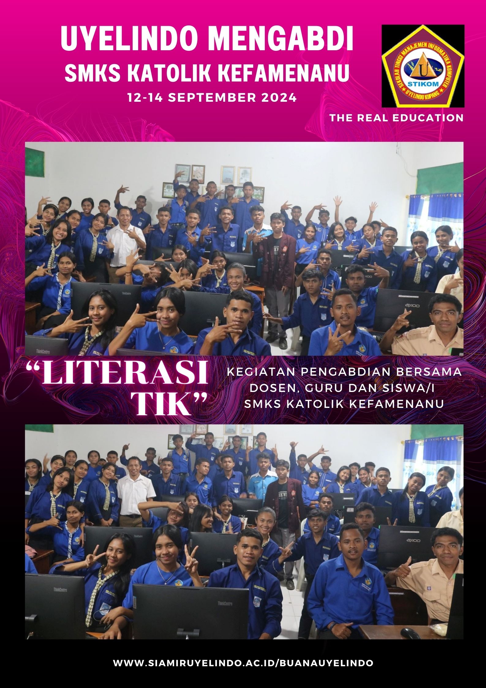 UYELINDO MENGABDI 2024 "Literasi TIK" bersama SMKS Katolik Kefamenanu.