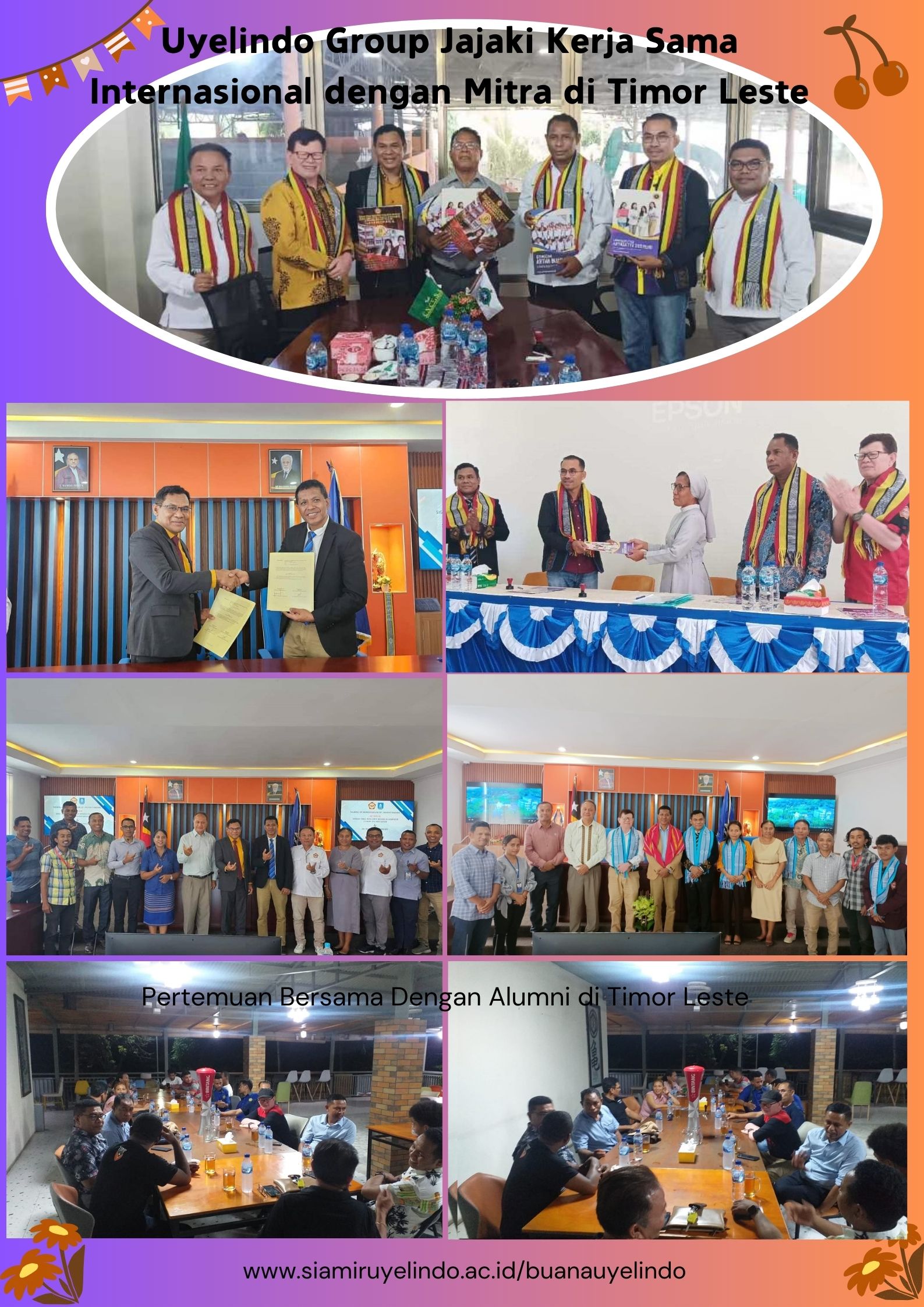 Uyelindo Group Jajaki Kerja Sama Internasional dengan Mitra di Timor Leste